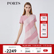 PORTS寶姿春夏新品女裝短袖中長(zhǎng)連衣裙LM8D134KWB008 丁香紫 M (6)