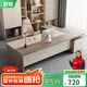 舒炫（SHUXUAN） 老板桌辦公桌簡約現(xiàn)代大班臺總裁桌經理桌辦公家具辦公桌椅組合 1.6米老板桌+側柜