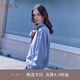 OVV【高級(jí)運(yùn)動(dòng)系列】2023秋冬新款女裝簡約半開襟立領(lǐng)套頭衛(wèi)衣 淺紫（凈色）A3 M
