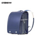 京商（Kyosho）日本小學(xué)生書(shū)包日式減負護脊禮品抗壓雙肩包男孩女童大容量背包 軟體藍色【100%日本標準】