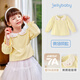 JELLYBABY【7A抗菌】嬰幼長(cháng)袖上衣女童翻領(lǐng)T恤內搭娃娃衫