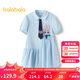 巴拉巴拉女童裙子兒童連衣裙2025夏條紋襯衫裙子208225111047