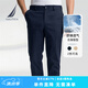 諾帝卡（NAUTICA）【大促爆款】男裝25春夏新款經(jīng)典舒適棉氨直筒微彈休閑褲男PO5131 藏青4NV 32