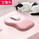 鹿為護腕鼠標墊男女生玫瑰粉告白情人節禮物游戲筆記本電腦桌面3D鼠標手托墊加厚記憶棉慢回彈舒適護腕