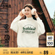 森馬（Semir）[商場(chǎng)同款]女oversize發(fā)熱抗菌2024冬季繡花抓絨上衣101724116004