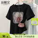 絲柏舍字母印花T恤2025夏裝新款女裝甜酷短袖圓領(lǐng)寬松款上衣