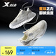特步男鞋運(yùn)動(dòng)休閑鞋春夏透氣網(wǎng)星隕Lite復(fù)古老爹鞋 帆白 42碼 