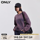 ONLY春季潮流寬松休閑字母落肩圓領(lǐng)短款衛(wèi)衣女|12419S007 E39 巖紫色 M 165/84A