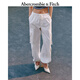 ABERCROMBIE & FITCH女裝25春夏美式baggy風(fēng)中腰寬松工裝褲休閑褲長(cháng)褲KI156-4131 奶油色 S 165/72A標準版