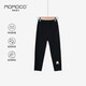 瑪米瑪卡 MOMOCO兒童褲子夏季新款女童打底褲2025休閑褲 黑色  120 