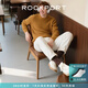 ROCKPORT品牌正品樂(lè)步男鞋 2025新款輕奢經(jīng)典復(fù)古板鞋 休閑鞋子男德訓(xùn)鞋 白色 偏小建議拍大一碼 44 【男女同款】