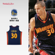 MITCHELL & NESSMN勇士隊庫里09-10賽季30號球衣美式復古舒適透氣運動(dòng)球迷版男NBA 庫里09-10賽季勇士隊-藏青色 均碼 2XL