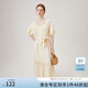 范思藍恩夏季連衣裙女法式慵懶連衣裙女2024新款氣質(zhì)大擺長裙新品連衣裙 香草粉黃 M