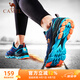 駱駝（CAMEL）網(wǎng)面透氣輕量緩震運動男鞋跑步鞋子 CSS221L0032 靛藍 42