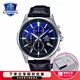 卡西歐（CASIO）【全國聯(lián)?！縀difice男士手表太陽能藍(lán)寶石商務(wù)休閑鋼帶皮帶手表 EFB-530L-2A 藍(lán)寶石鏡面