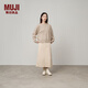 無(wú)印良品（MUJI）女式  羊絨混紡 圓領(lǐng)毛衣 女款冬季 針織衫打底衫女裝  BAH91C4A 淺米色 XL (165/92A)