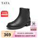 他她（TATA）2024冬商場(chǎng)同款時(shí)裝短靴女W5S03DD4 黑色 36
