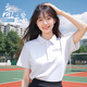 續(xù)印polo衫定制工作服夏畢業(yè)班服短袖索羅娜t恤同學(xué)聚會紀(jì)念衫印logo 【高端索羅娜】白色 L