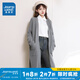 真維斯（Jeanswest）女裝秋季新款純色長(zhǎng)款休閑百搭通勤簡(jiǎn)約女針織外套KF 中灰色8030 M 160/84A