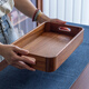 熱道緬甸柚木實(shí)木茶盤(pán)托盤(pán) 干泡茶臺茶托盤(pán) 家用壺承茶點(diǎn)盤(pán)果盤(pán)收納 緬甸柚木托盤(pán)小號35*20*6（月滿(mǎn)）