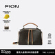 菲安妮（FION）包包女復(fù)古經(jīng)典單肩印花雙拉鏈枕頭包斜挎波士頓包七夕情人節(jié)禮物