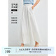 迪賽尼斯（DESIGNICE）【山本系列】2025夏新款百搭長款傘裙優(yōu)雅氣質(zhì)高腰半身裙 白色 L