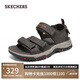 斯凱奇（Skechers）涼鞋男士夏季厚底外穿運(yùn)動男鞋透氣涼拖鞋防滑沙灘鞋溯溪鞋205478