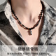 MOLC999銀貔貅吊墜男款時(shí)尚黑曜石項(xiàng)鏈國(guó)風(fēng)鎖骨鏈項(xiàng)墜七夕禮物送男友 999銀貔貅項(xiàng)鏈【證書+90天質(zhì)?！縇2632