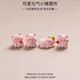 赟婭微景觀(guān)創(chuàng  )意可愛(ài)元氣小豬公仔桌面工位樹(shù)脂工藝品裝飾配件車(chē)載擺件 元氣小豬一套4只