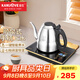 金灶（KAMJOVE）全自動(dòng)上水電熱水壺 泡茶壺茶具套裝 一體燒水壺保溫泡茶器 F7手柄上水 0.8L