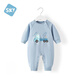 舒貝怡嬰兒衣服春秋夏新生兒連體衣女寶寶爬服睡衣男小童春季外出服 交通工具霧霾藍 66cm (3-6個(gè)月)