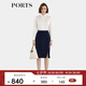 PORTS 寶姿秋冬新品女裝長袖襯衫ALM9B016NPP064 白色混色 M (6)