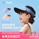 尼多熊遮陽(yáng)帽夏空頂防紫外線太陽(yáng)帽小男女孩大檐無(wú)痕帽寶寶防曬帽子