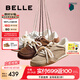 百麗（Belle）阿梅同款咖啡豆阿甘鞋女2025秋新商場(chǎng)同款板鞋3QS21CM5預(yù)售 【阿梅同款】杏色 38 (240mm)