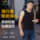 固甲防刺背心 防刺服防刀割刺馬甲隱形柔性防刺衣軟衛(wèi)甲內(nèi)穿 暗夜黑L碼/175