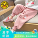 G. DUCKKIDS童裝女童褲子春秋2025新款兒童休閑褲洋氣刺繡圖案束腳衛(wèi)褲寶寶 粉色 100 尺碼2~3歲【 90-100cm】