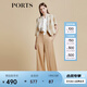 PORTS寶姿商場同款春夏新款女裝“Crop Top格紋短西裝”LD8J086PFD122 亞麻淺金混色 M (6)