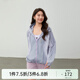 纖莉秀【戶外運動防紫外線防曬服外套】纖莉秀大碼女裝胖mm2025夏裝新款 暗紫色 4XL