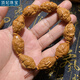 頂妃（DING FEI）大籽瑞龍財(cái)神 橄欖核手串八大財(cái)神爺核雕文玩橄欖胡雕男士手鏈 直徑17*26mm【財(cái)神】  A29-101
