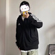 阿迪達斯 （adidas）經(jīng)典三道杠 外套 運動(dòng)服立領(lǐng) 夾克 衛衣 男女 GK9032（連帽款) L