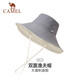 駱駝雙面防曬漁夫帽女防紫外線(xiàn)upf50+大帽檐遮陽(yáng)帽子575BAPY052