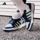 adidas ENTRAP休閑舒適運動板鞋少年感復古籃球鞋男女阿迪達斯   白色/綠色/藍色   42
