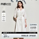 尚都比拉優(yōu)雅度假連衣裙女春季聚會(huì)氣質(zhì)A字裙V領(lǐng)顯瘦中長(zhǎng)裙 白色 M