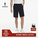 比音勒芬高爾夫【彈力速干】2025秋新款男運動(dòng)涼感彈力吸濕休閑五分短褲 07黑色 38 （38）