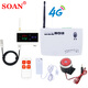 索安（SOAN）機房溫度報警器智能溫濕度漏水報警器停電斷電報警器手機遠(yuǎn)程報警 O=4G版斷電+來電+溫度+濕度+水浸