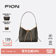 菲安妮（FION）經(jīng)典印花托特包女單肩斜挎包hobo包大容量手提包包生日禮物 啡/茶【中款】
