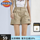 dickies短褲 女式個性潮酷大褲兜背帶短褲下裝短褲10297 沙色 26