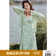 獨(dú)束大碼女裝長袖開衫2025夏季新款短款顯瘦針織衫氣質(zhì)通勤上衣 綠色 XL （尺碼：3）