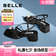 百麗（Belle）鐘楚曦同款珠珠女孩1.0新中式?jīng)鲂疀鲂珺1887BL4 墨染黑-涼鞋 37 (235mm)