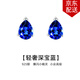 timebetter深寶藍耳釘女925銀水滴銀耳環(huán)簡(jiǎn)約氣質(zhì)輕奢顯白爆閃生日禮物 深寶藍銀耳釘/主石約6*8mm 925銀材質(zhì)